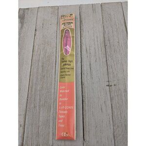 Vintage J&P Coats Neck Opening Metal Zipper 22" Dk Rose 32-B